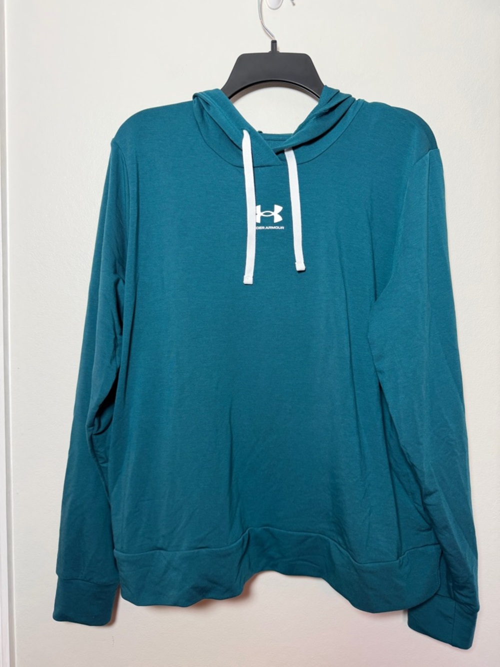 Under Armour Women's Rival Terry Hoodie in Teal - Size Large